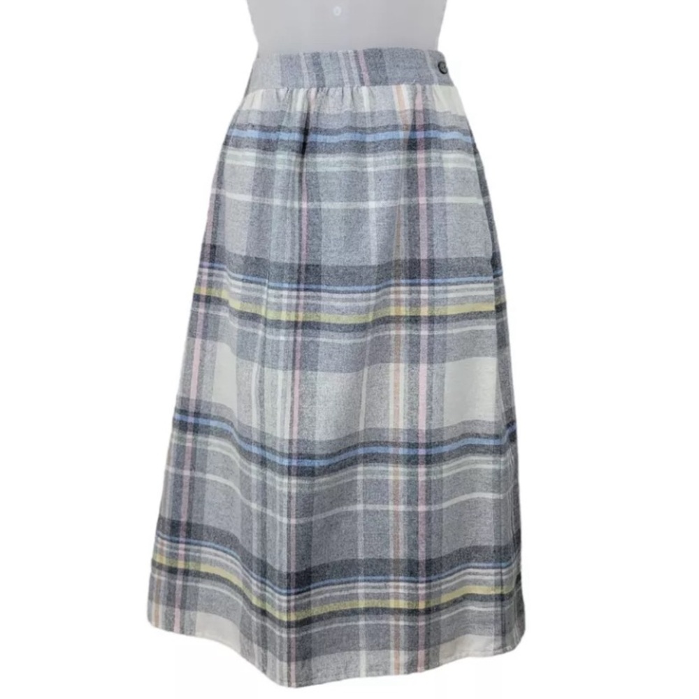 VTG Plaid Midi Skirt